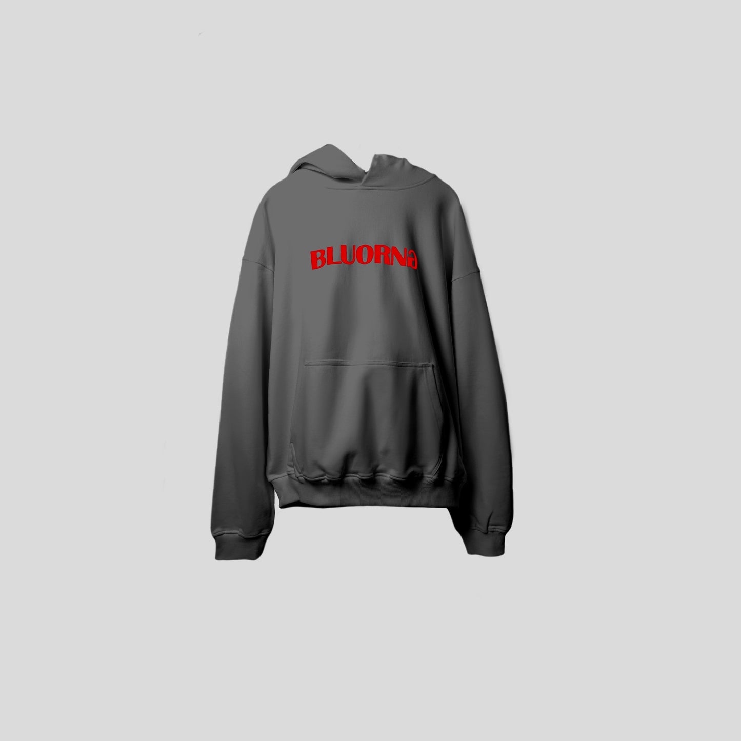 BASIC HOODIE GREY - Bluorng