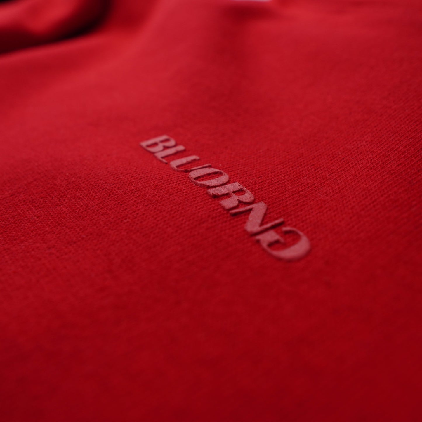 BASIC RED HOODIE - Bluorng