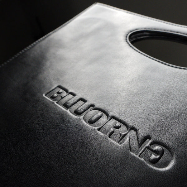 Leather Shopping Bag (Black) - Bluorng