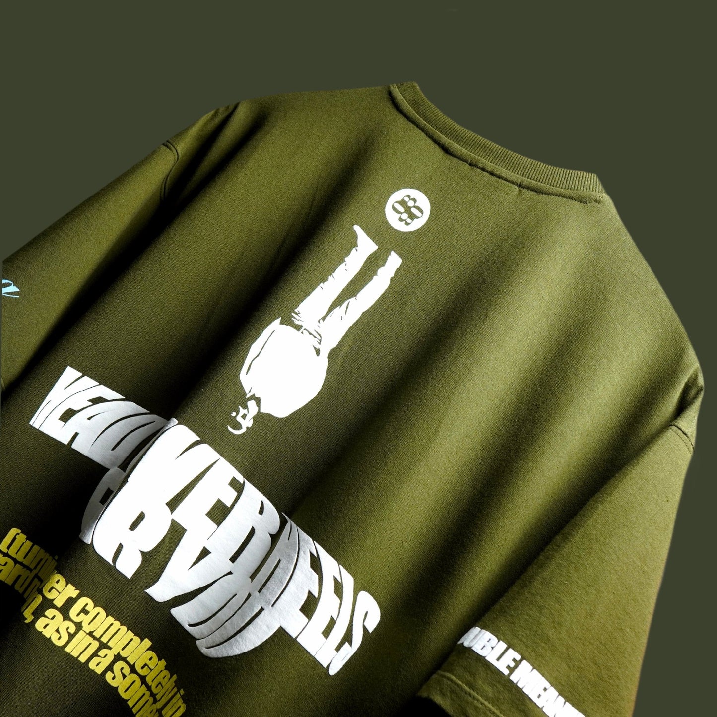 OLIVE DOUBLE MEANING tee - Bluorng