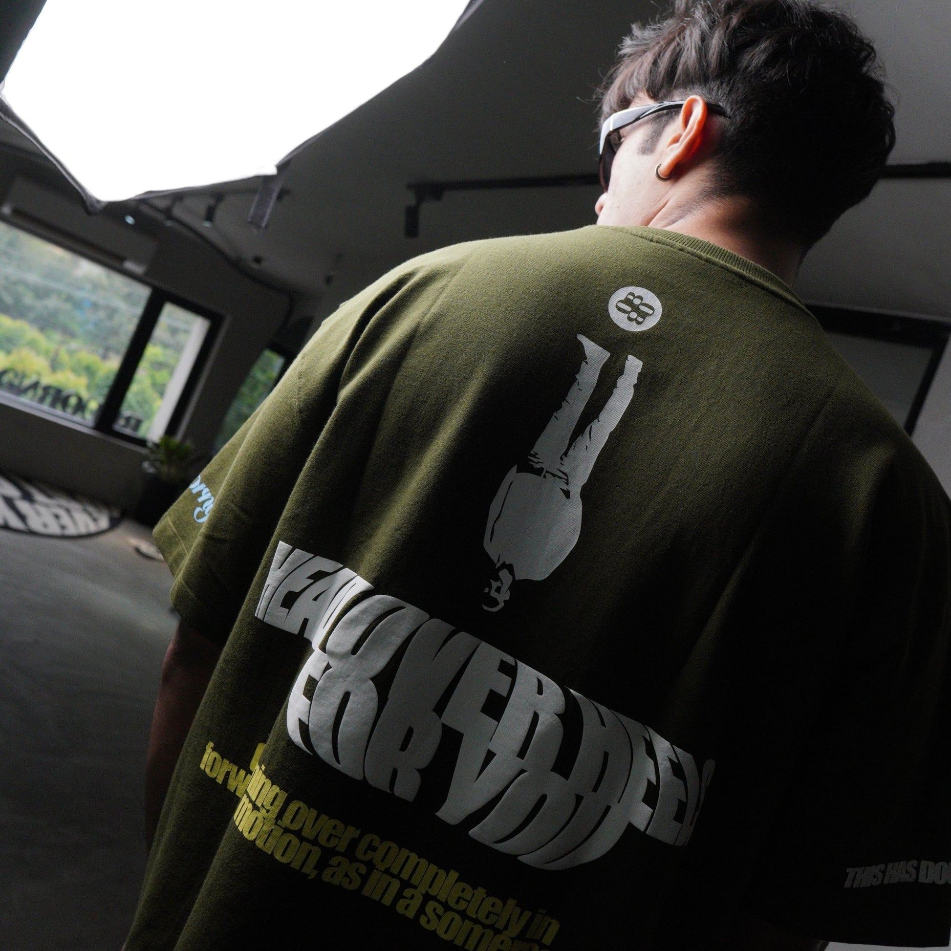 OLIVE DOUBLE MEANING tee - Bluorng