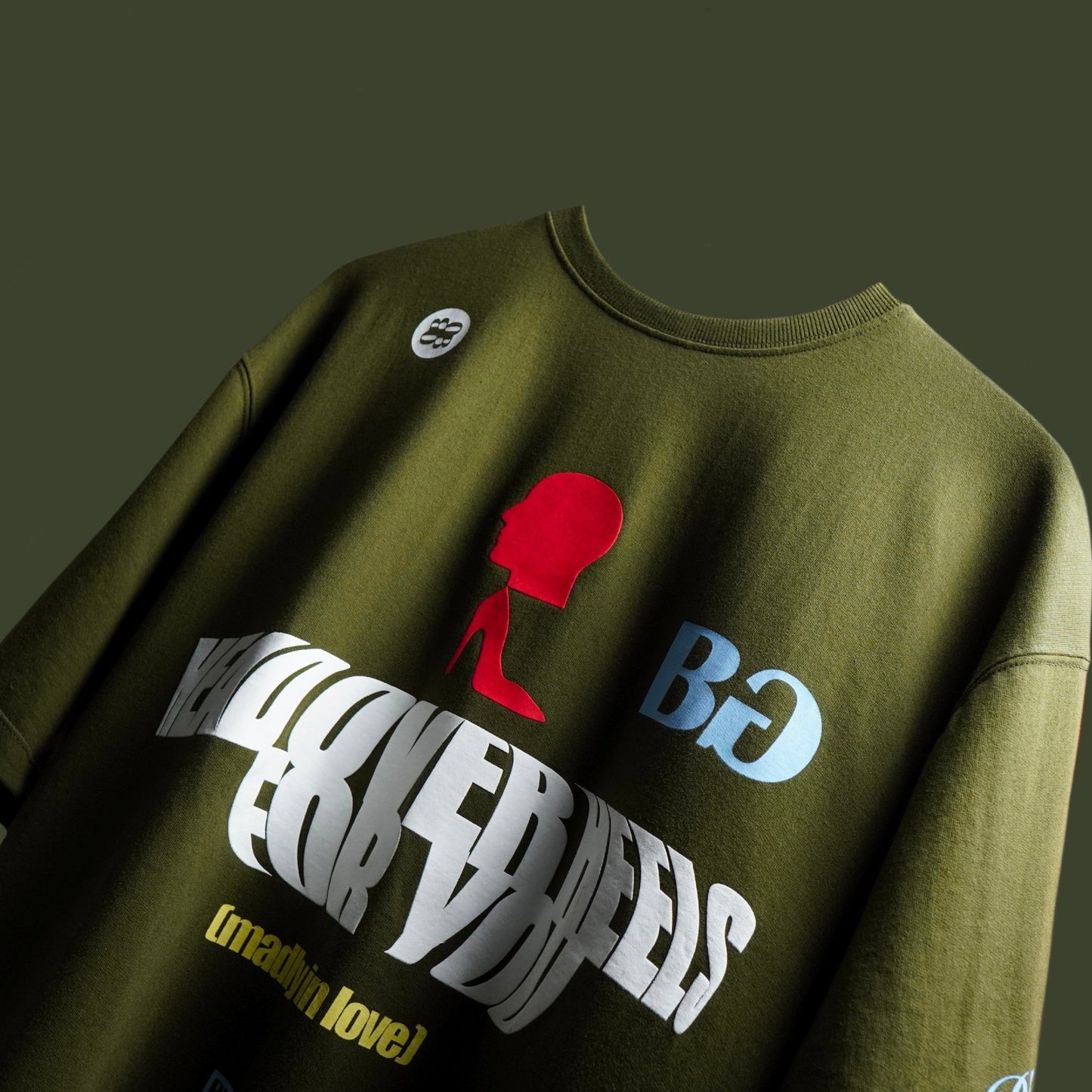 OLIVE DOUBLE MEANING tee - Bluorng